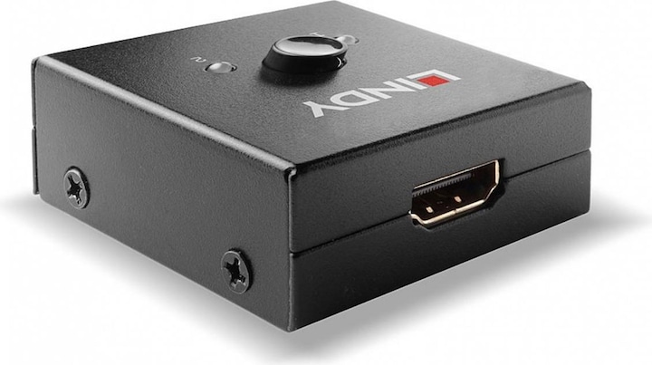 Actual product image Lindy 2 Port HDMI 18G Bidirectional Switch
