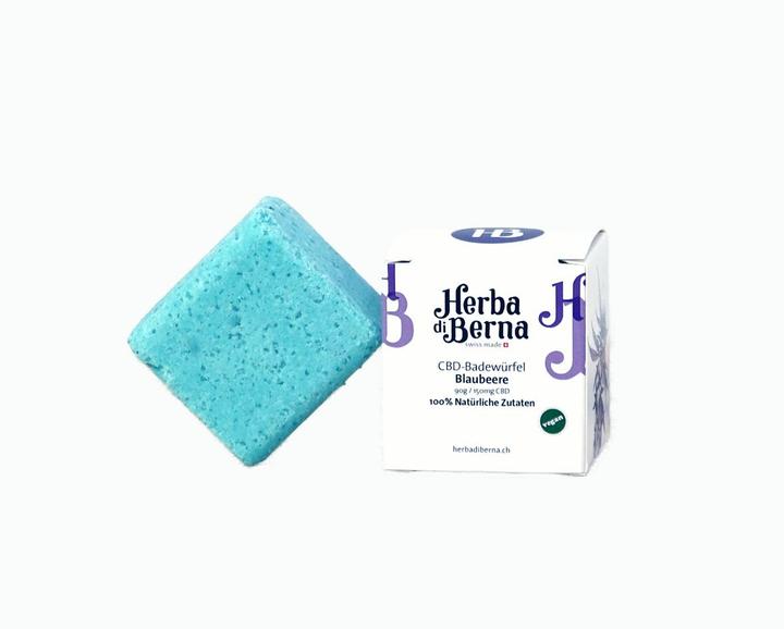 Produktbild Herba di Berna CBD Badekugel Blaubeere (Badekugeln, 90 g)