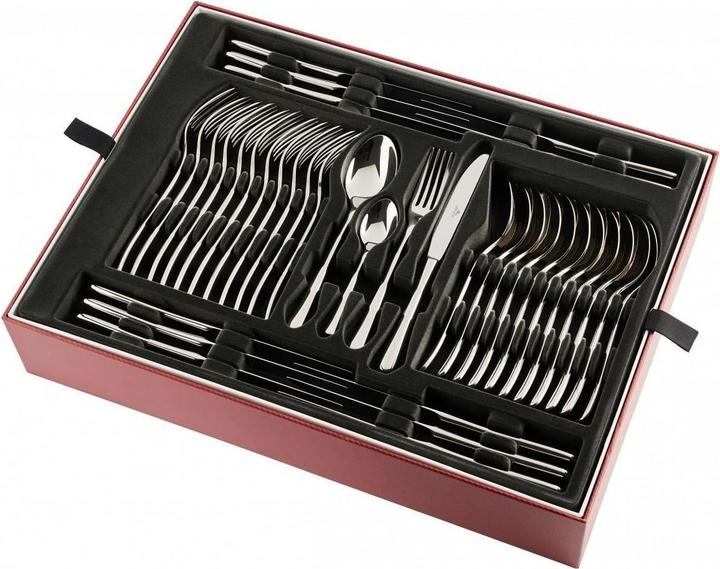 Gerlach G01-0049P-ZEST-68PU-S1S1-01 Muza cutlery set 68 pieces in wooden box, 18/8 Stainless Steel (68 pcs., Cutlery set)