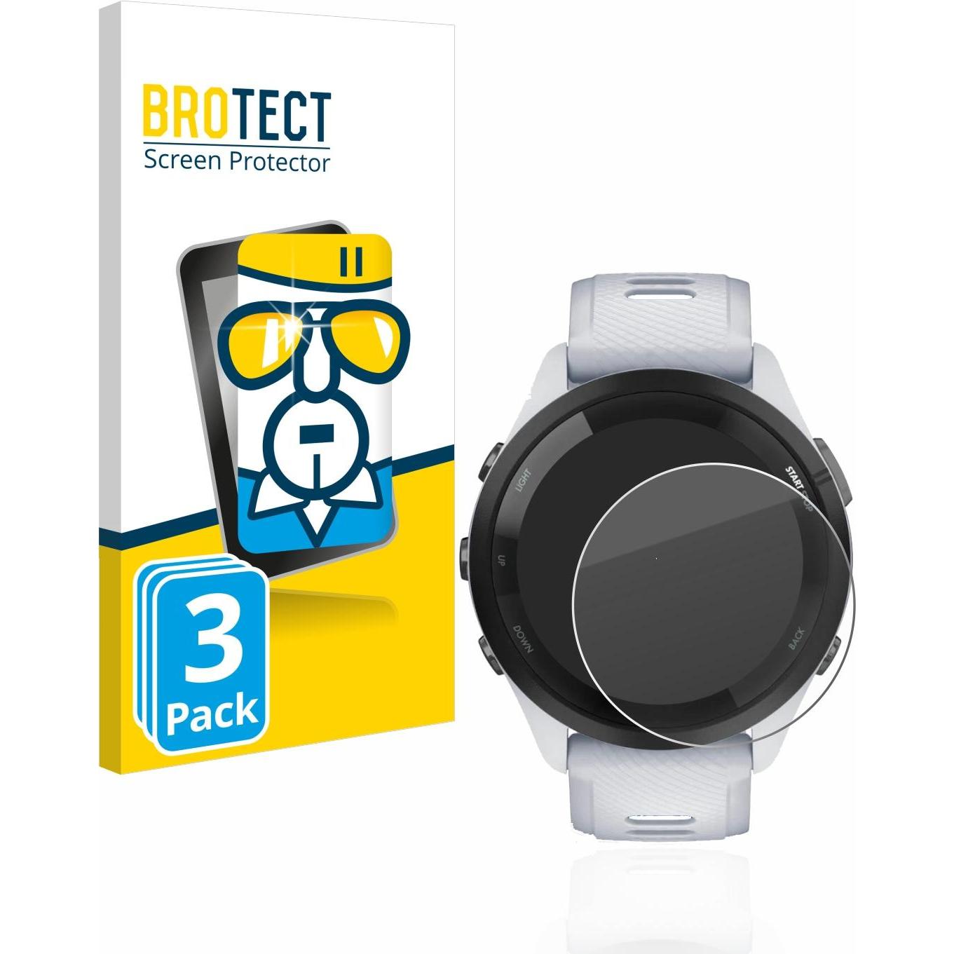 BROTECT Panzerglas Hartglas Displayschutz, Smartwatch Schutzfolie, Transparent