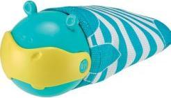 Actual product image Maped Sharpener CROC CROC HIPPO, turquoise, display of 20 Hippopotamus-shaped sharpeners, collecting tray