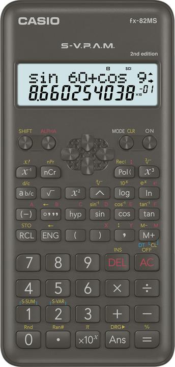 Actual product image Casio FX-82MS 2nd Edition (Batteries)