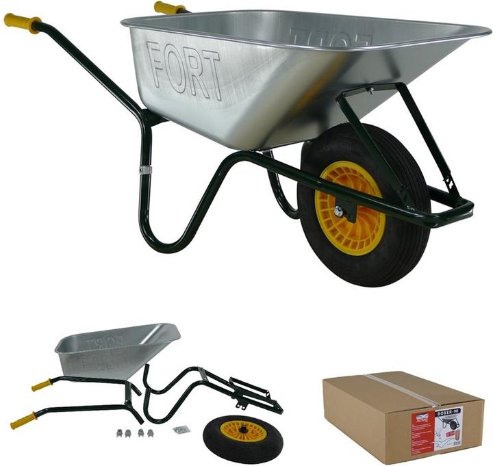 Actual product image FORT Universal wheelbarrow 90 L Boxer-90 boxed