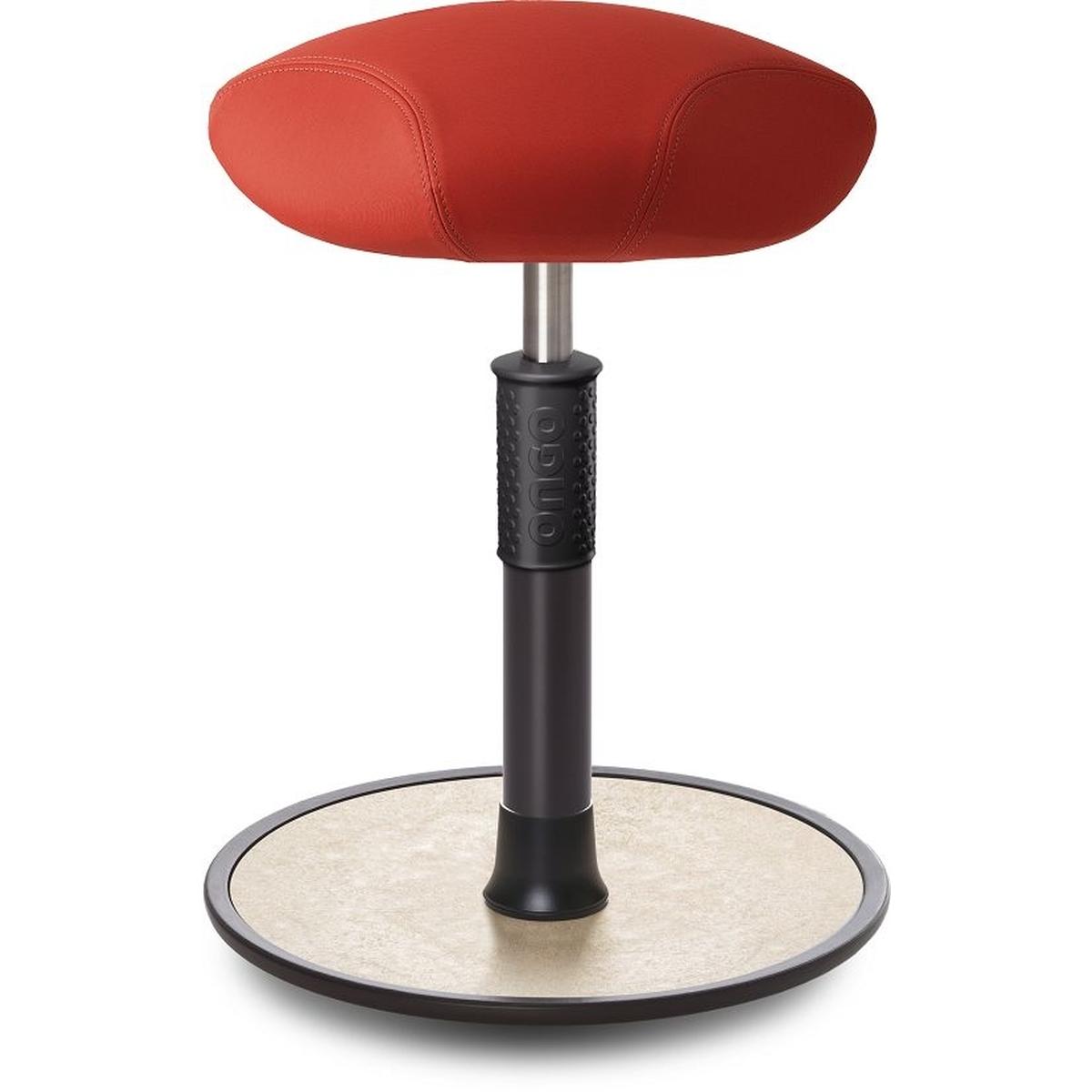 Ongo, Bürostuhl, Sitz- Stehhocker Free Regular Triangel skai Dynactiv M. 160 Rot schw. /creme