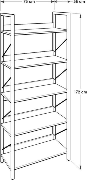 Produktbild Kalune Design Lilly (73 x 35 x 172 cm)