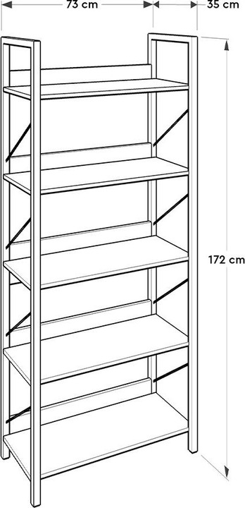 Actual product image Kalune Design Lilly (73 x 35 x 172 cm)