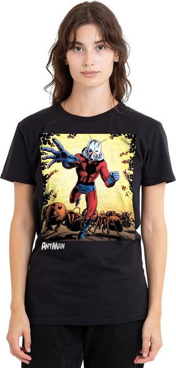 Actual product image Ant-Man and the Wasp: Quantumania Unisex Adult Crackle T-Shirt (S)