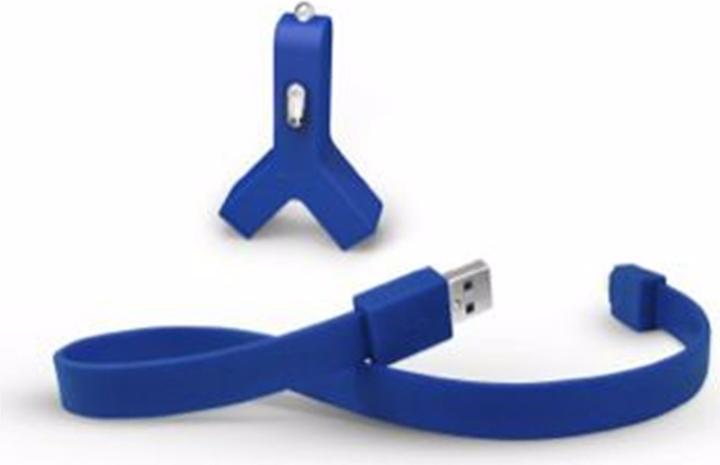 Actual product image Tylt Y-CHARGE Dual USB Car Charger Blue