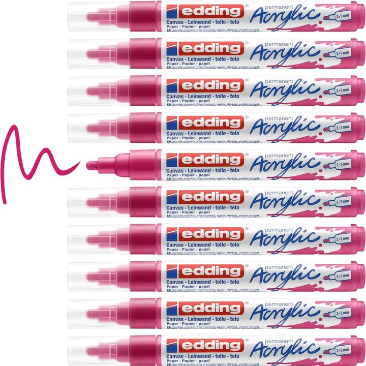 Immagine prodotto Edding Marcatore acrilico 5100 Medio (Magenta blu, 3 mm, 1 x)