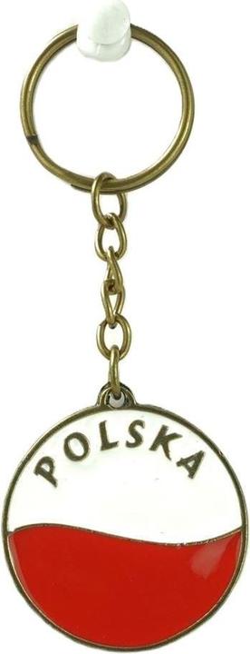 Abino Doppelseitiger Metall-Schlüsselanhänger Adler – ABINO-Flagge