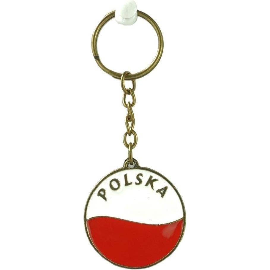 Abino, Portachiavi, Doppelseitiger Metall-Schlüsselanhänger Adler – ABINO-Flagge