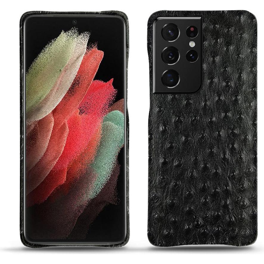 Noreve Lederschutzhülle (Samsung Galaxy S21 Ultra), Smartphone Hülle, Schwarz