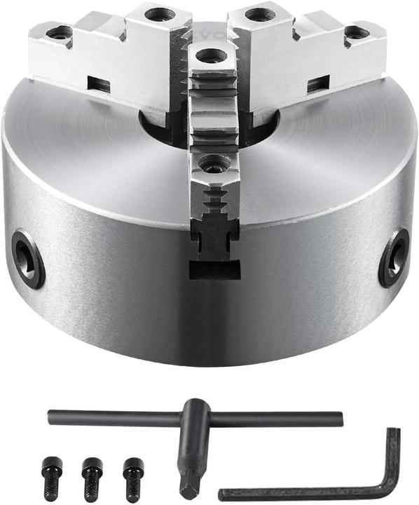 Vevor Morsetto per Tornio a 3 Ganasce da 8 Pollici