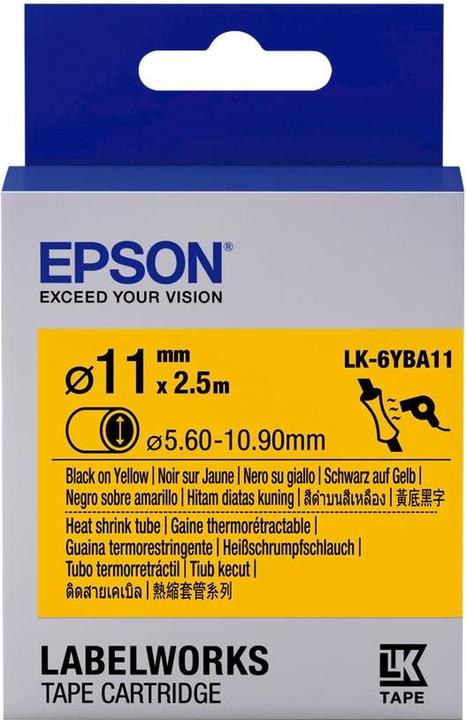 Actual product image Epson LABEL CASSETTE LK-6YBA11 (1 x)