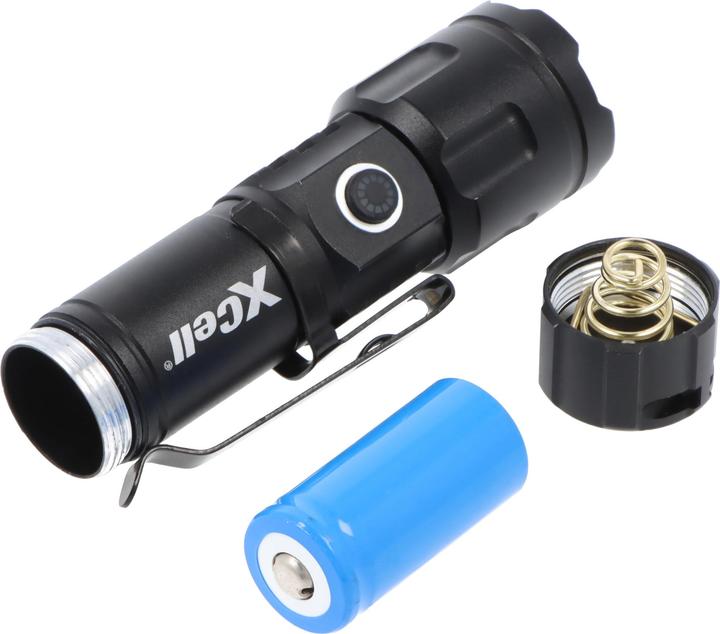 Actual product image XCell Lunalux Mini LED torch with magnetic holder, with strobe mode akk (9 cm, 245 lm)