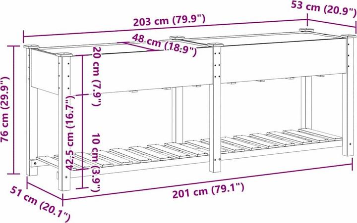 Produktbild VidaXL Pflanzkasten