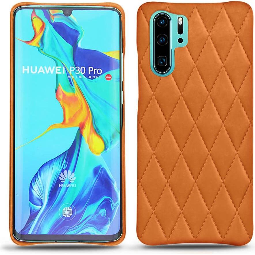 Thumbnail - Noreve Lederschutzhülle (Huawei P30 Pro), Smartphone Hülle, Orange