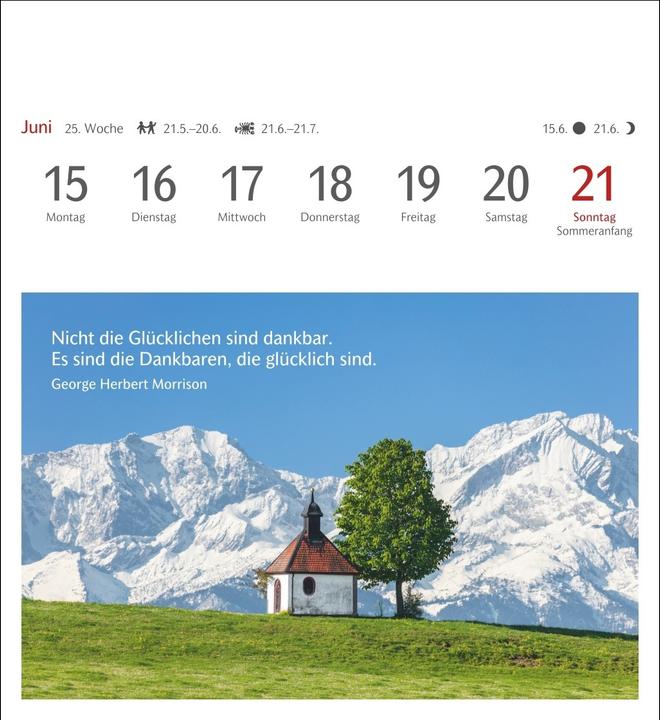 Produktbild Harenberg Momente des Glücks Postkartenkalender 2026 - Wochenkalender mit Zitaten, mit 53 Postkarte