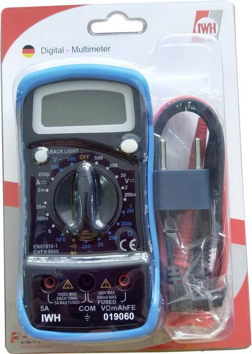 Actual product image IWH Hand Multimeter Digital
