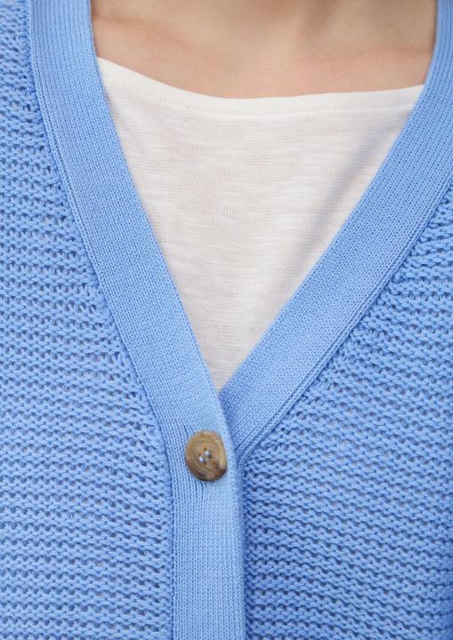 Produktbild s.Oliver Strickjacke Strickjacke in Ripp-Optik mit Knopfleiste (36)