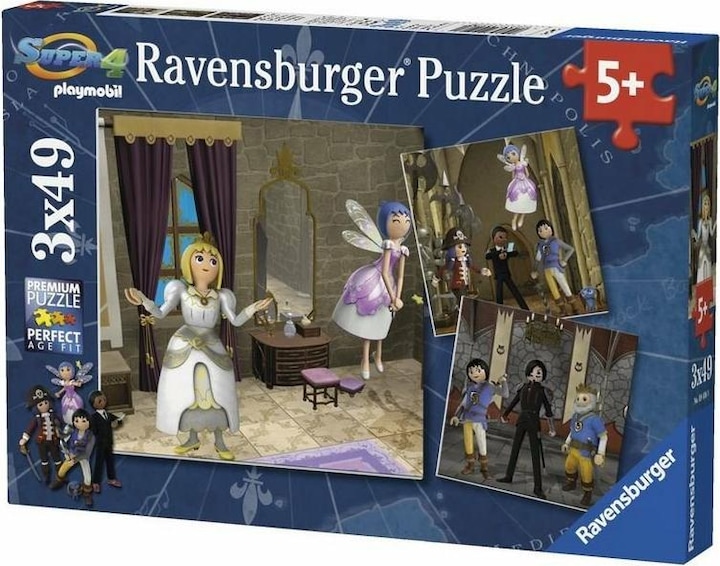 Produktbild Ravensburger Puzzle Playmobil Königliche Hochzeit 3x49 Teile (49 Teile)