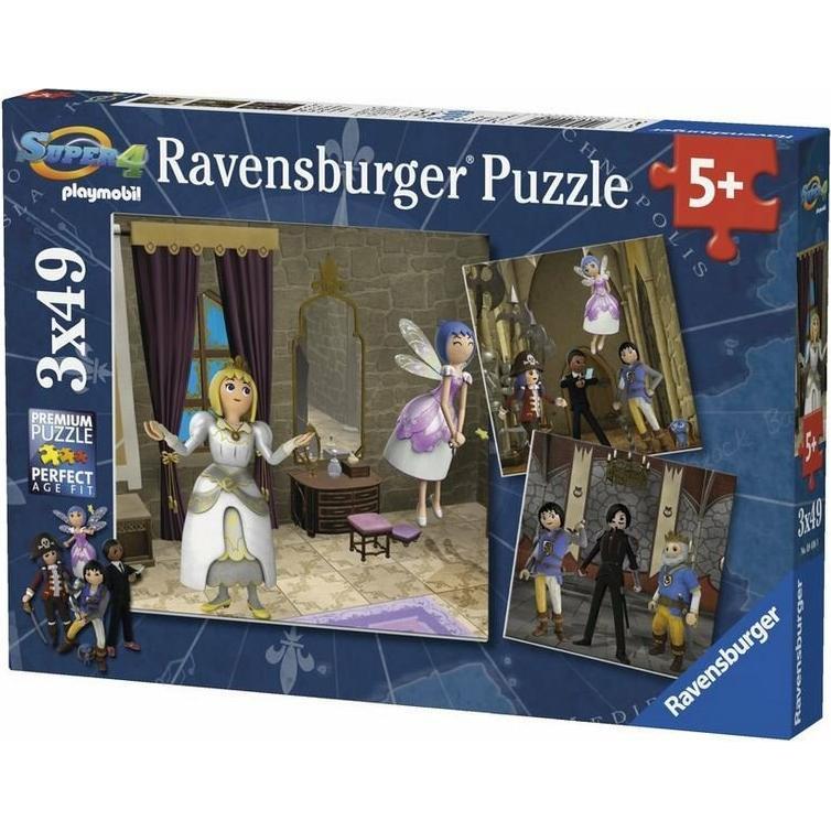 Ravensburger Puzzle Playmobil Königliche Hochzeit 3x49 Teile (49 Teile)