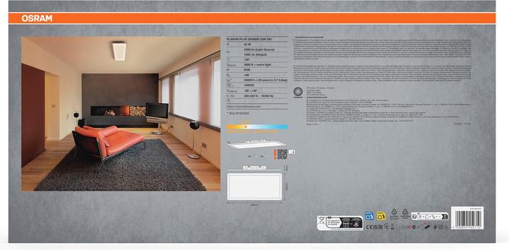 Actual product image Osram PLANON™ Plus 300x600mm 22W 830 White (1600 lm)