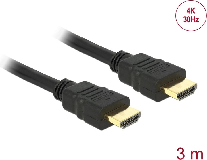 Actual product image Delock HDMI (Typ A) — HDMI (Typ A) (3 m, HDMI)