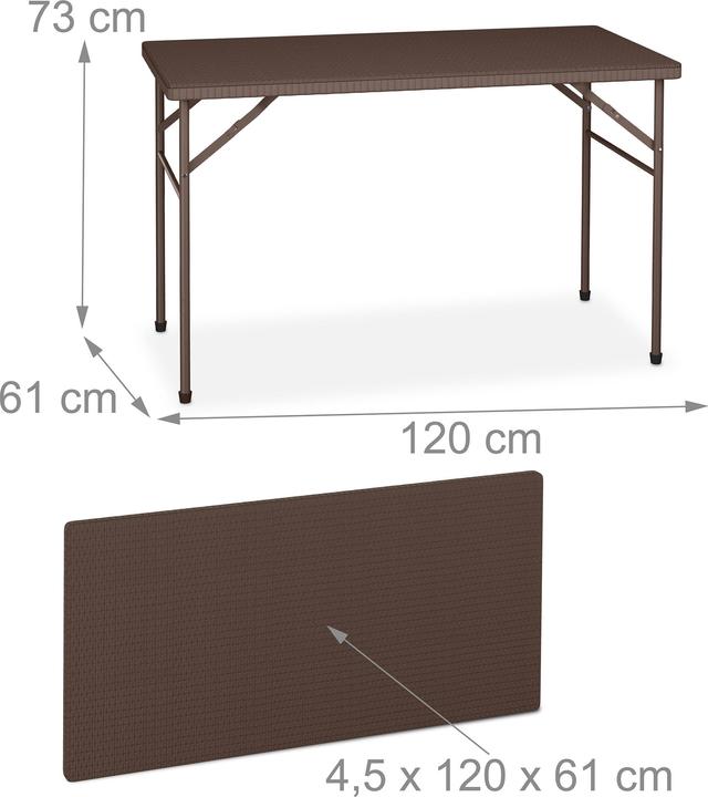Produktbild Relaxdays 3-tlg. Bierzeltgarnitur (120 cm)