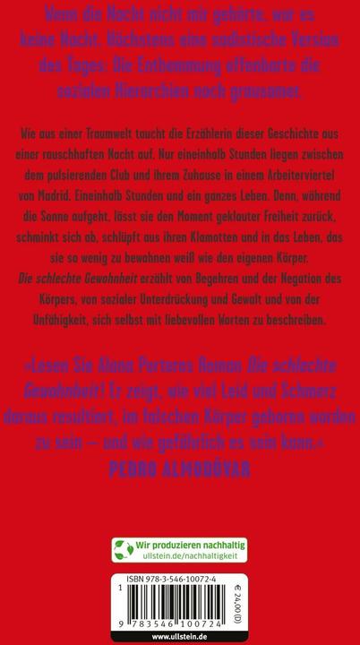 Immagine prodotto Die schlechte Gewohnheit (Tedesco, Alana S. Portero, 2024)