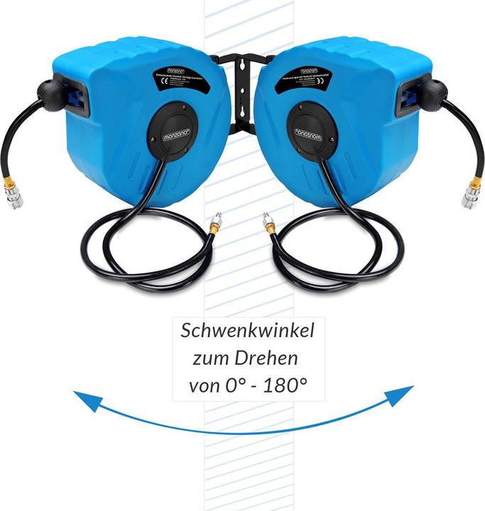 Actual product image Deuba Compressed air hose reel