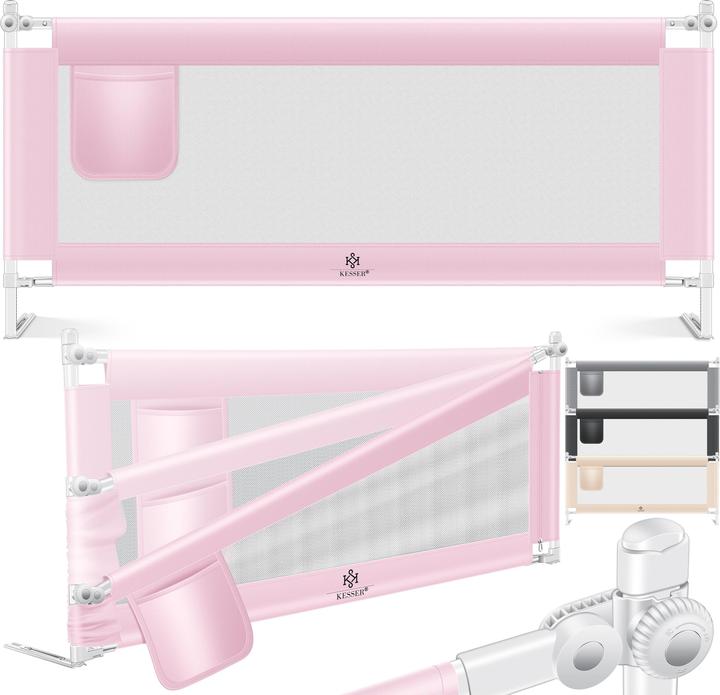 Actual product image Kesser Bed Rail 200cm Pink