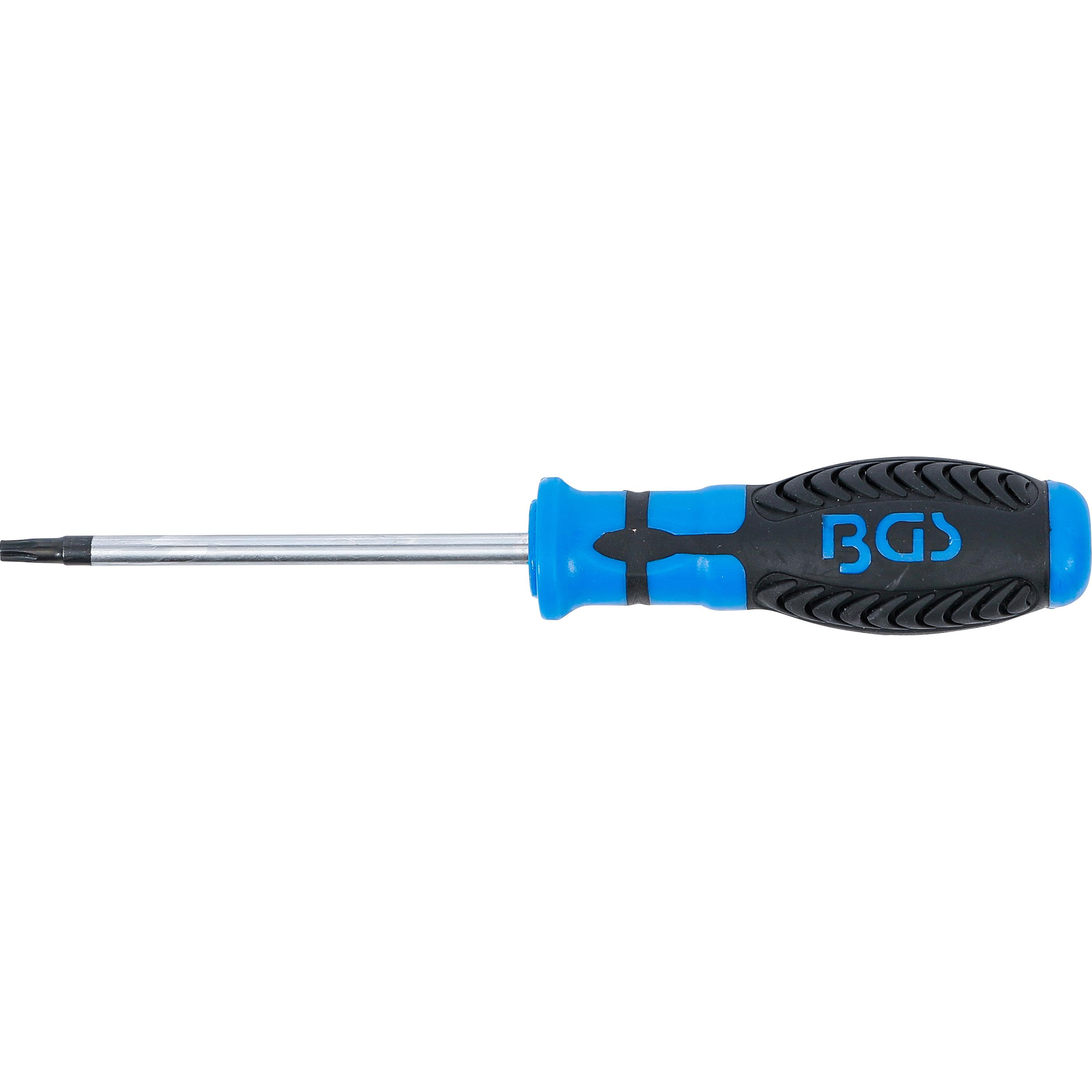 BGS, Schraubenzieher, Schraubendreher T-Profil (für Torx) mit Bohrung T27 Klingenlänge 100 mm (T-profil)