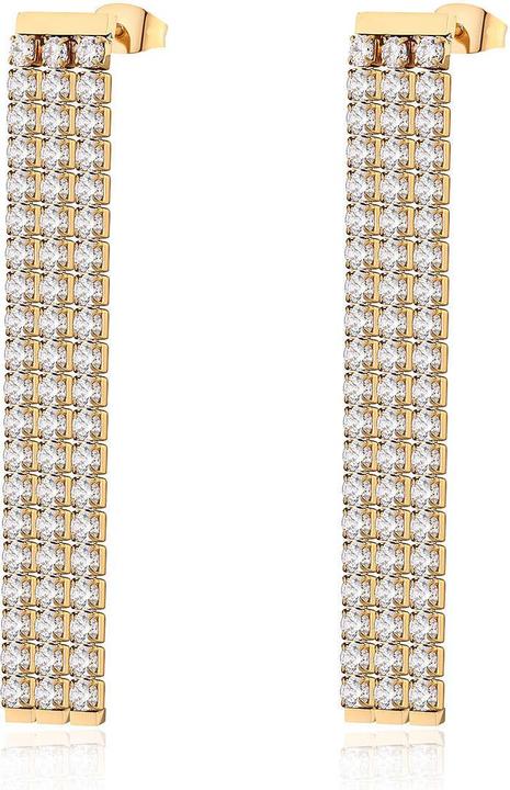 Image du produit Brosway Luxueux boucles d'oreilles scintillantes avec zircons Desidery BEIE002 (Acier inoxydable)