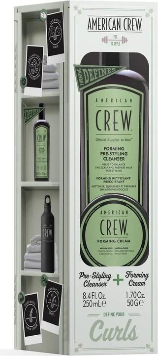 Actual product image American Crew Forming Duo Set with Pre-Styling Cleanser 250ml (Hair cream, Hair gel, 250 ml)