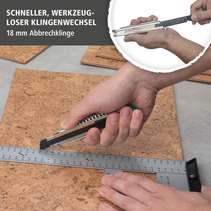Produktbild wolfcraft 1 Metall-Abbrechklingenmesser 18mm (Cutter)