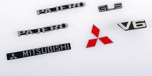 Produktbild Rc4Wd 1/10 Metal Emblems for Tamiya CC01 Pajero