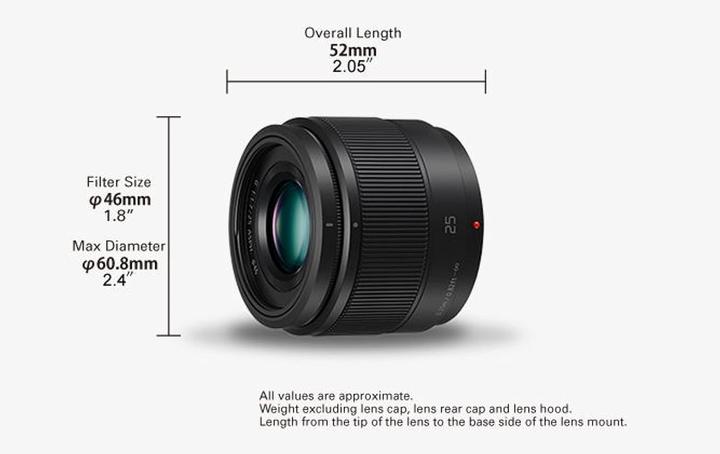 Actual product image Panasonic 25mm f/1.7 ASPH. (Micro Four Thirds, Micro Four Thirds)
