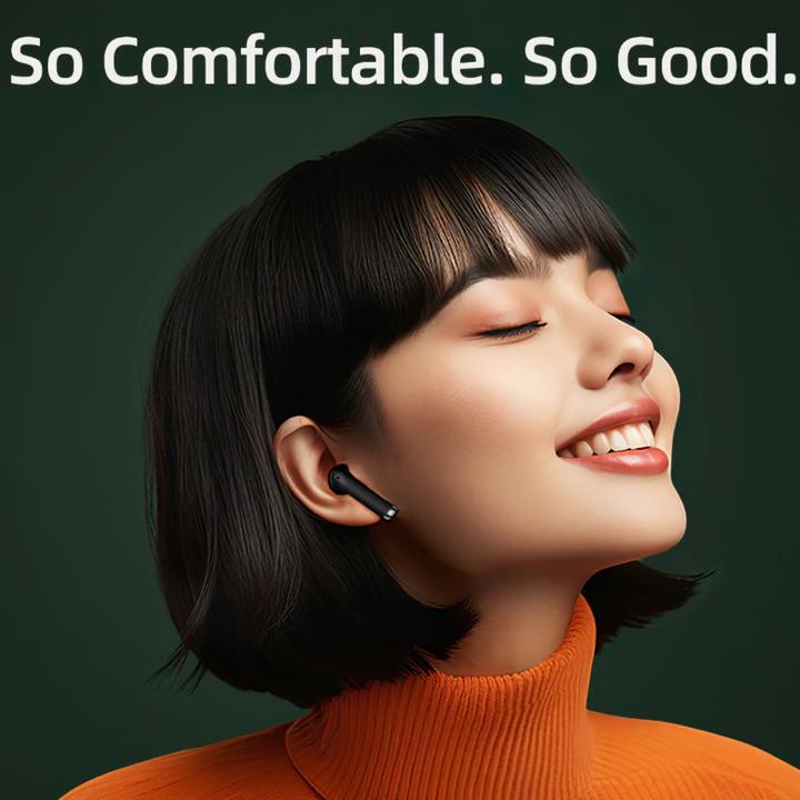 Produktbild QCY Earphones TWS AilyBuds Lite (black) (28 h, Kabellos)