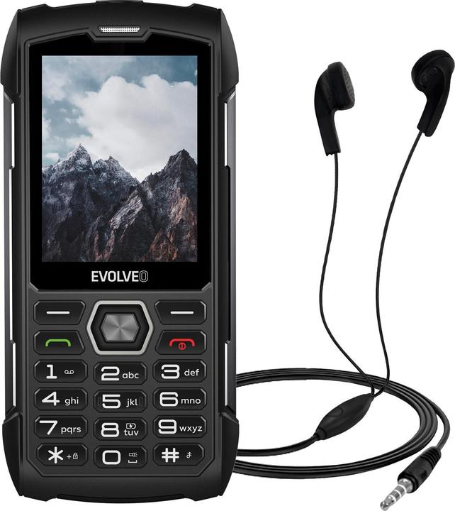 Actual product image Evolveo StrongPhone H1, 2.8" vodotěsný odolný/2xSIM/2px/micro SDHC/5000mAh/černá-šedá (2.80", 2 Mpx)