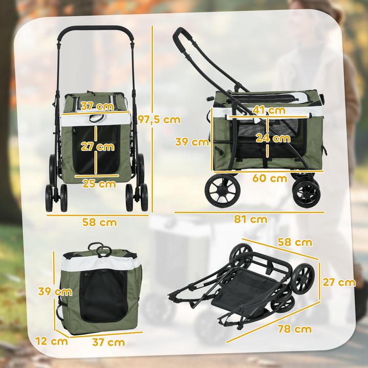 Actual product image PawHut Dog trolley (Cat, Dog, Foldable)