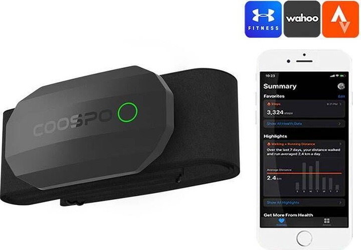 Actual product image Coospo Chest Heart Rate Monitor H808S-B