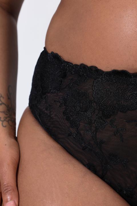 Immagine prodotto TruYou Maxi slip con pizzo floreale e nastri (46, 48)