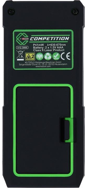 Actual product image KS Tools 512.3000 COMPETITION Laser rangefinder Laser rangefinder (70 m, 670 nm)