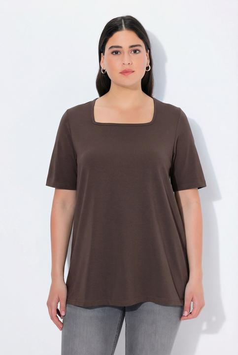 Actual product image Ulla Popken Essential Square Neck Stretch Tee (42, 44)