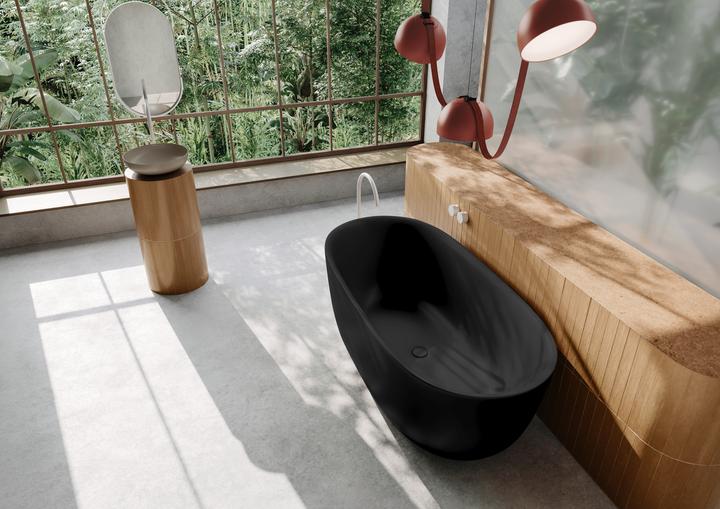 Immagine prodotto Kaldewei Meisterstücke Oyo Duo Mod. 1051-4034, vasca da bagno autoportante, 1730x820 mm, con troppo (173 cm, 82 cm)