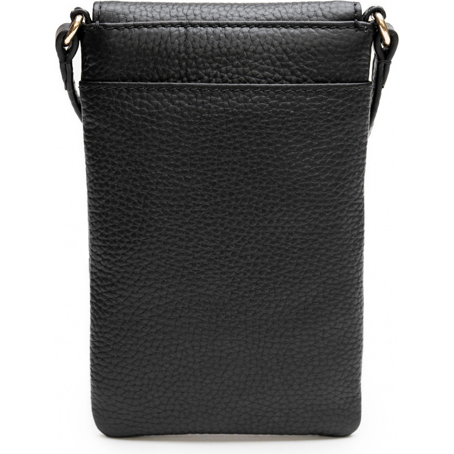 Thumbnail - Lazarotti, Handtasche, Bologna Leather Handytasche Leder 10 cm, Schwarz