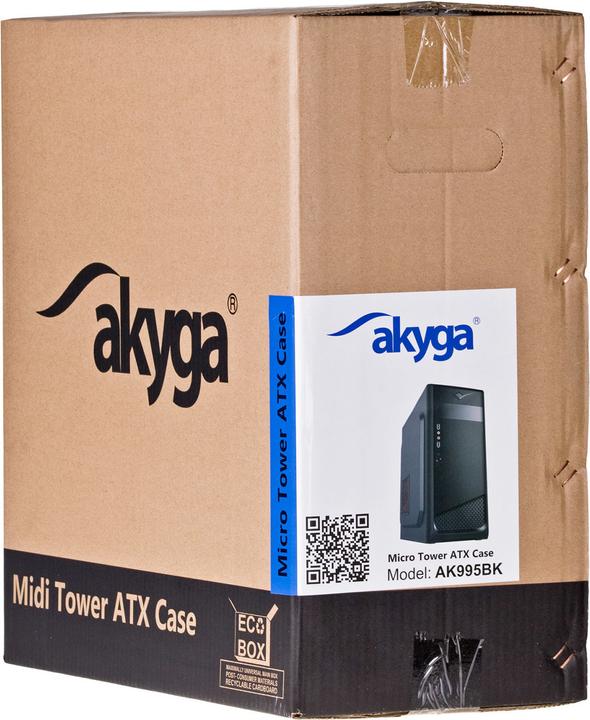 Productafbeelding Akyga ak995bk PC "ATX Nero Midi Tower Zwart (ATX, mATX, Mini-ITX)