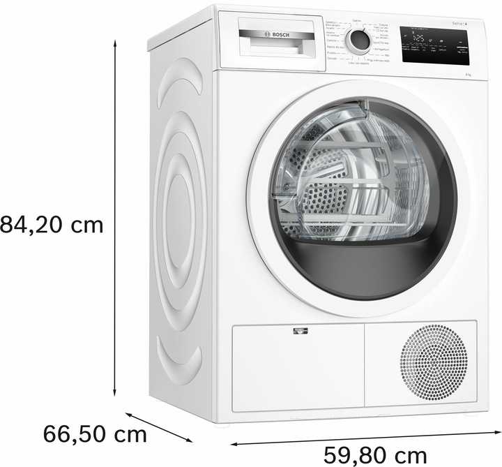 Image du produit Bosch Hausgeräte Série 4 AutoDry Sèche-linge à pompe à chaleur 8 kgA ITModèle (8 kg, Droite)