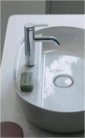 Produktbild Duravit Aufsatzbecken LUV o ÜL m HLB 600x400mm 1 HL gr seidenmatt (400 mm, 600 mm)